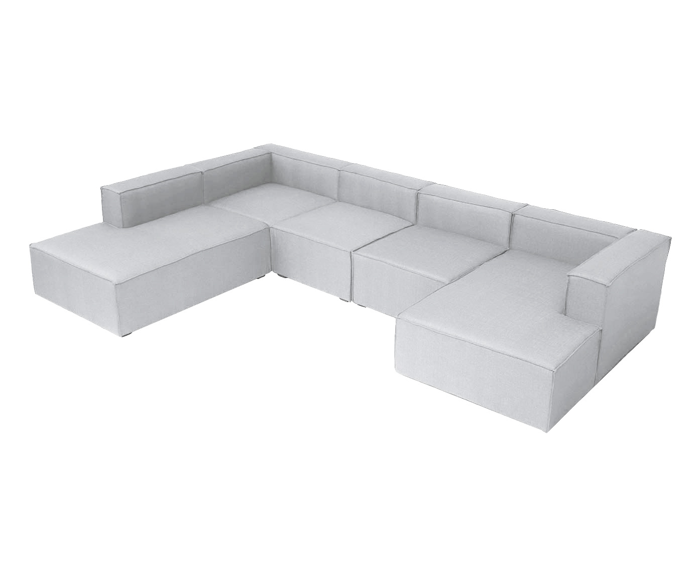 Sof&aacute; 5 M&oacute;dulos Chaise e Encosto Parcial Direito Mensa Fendi image number 3