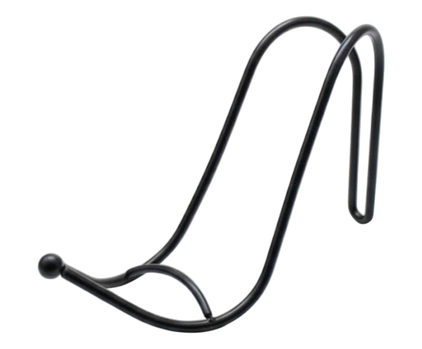 Suporte para 1 garrafa de vinho em metal preto - image 0