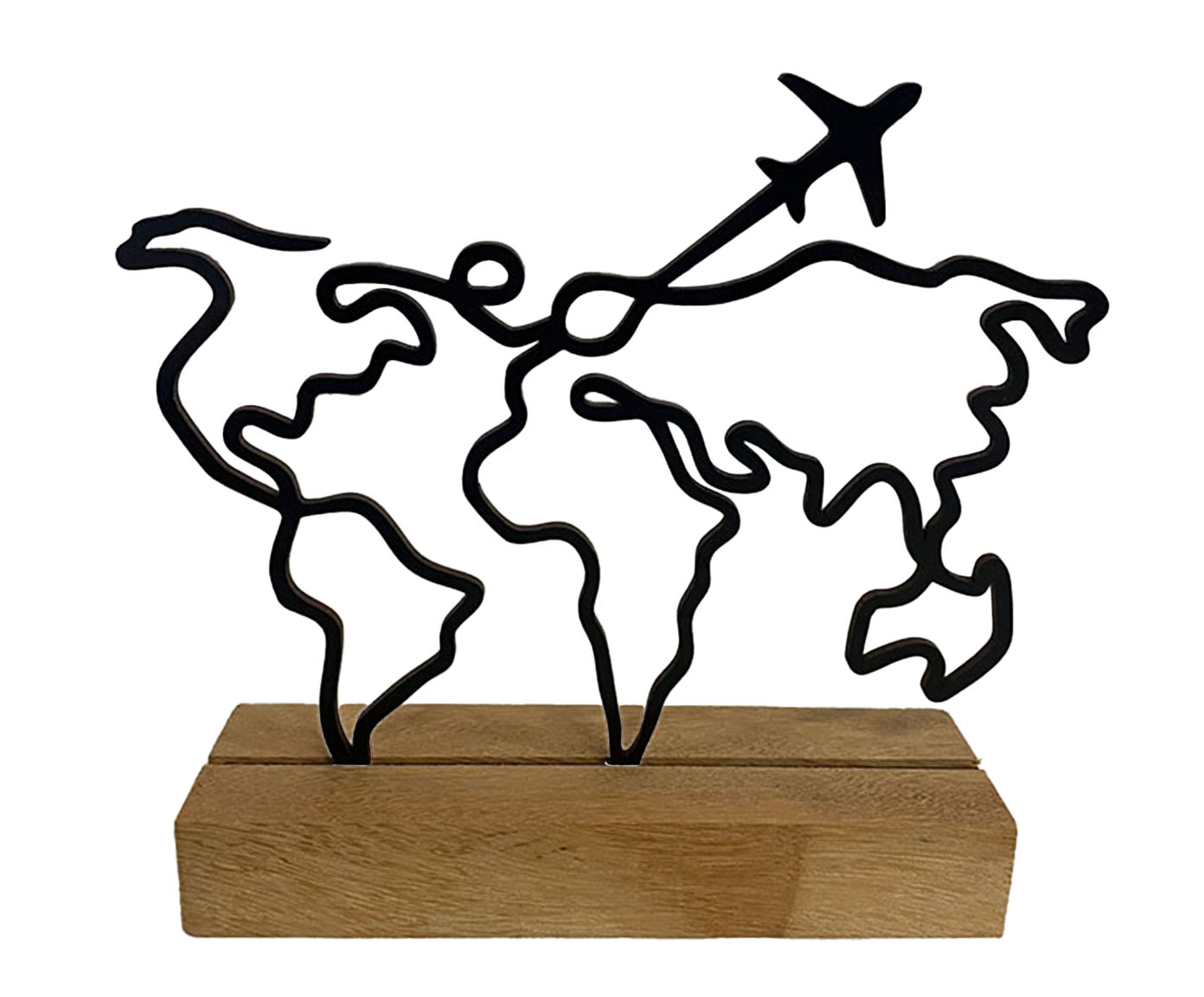 Escultura de Mesa Mapa Mundi - image 0