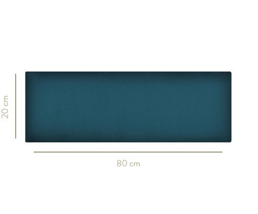 Cabeceira Modular em Veludo Duni Linear - Azul Prussia image number 3