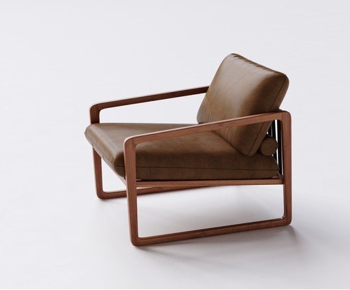 Poltrona Donatella Couro Nozes image number 2