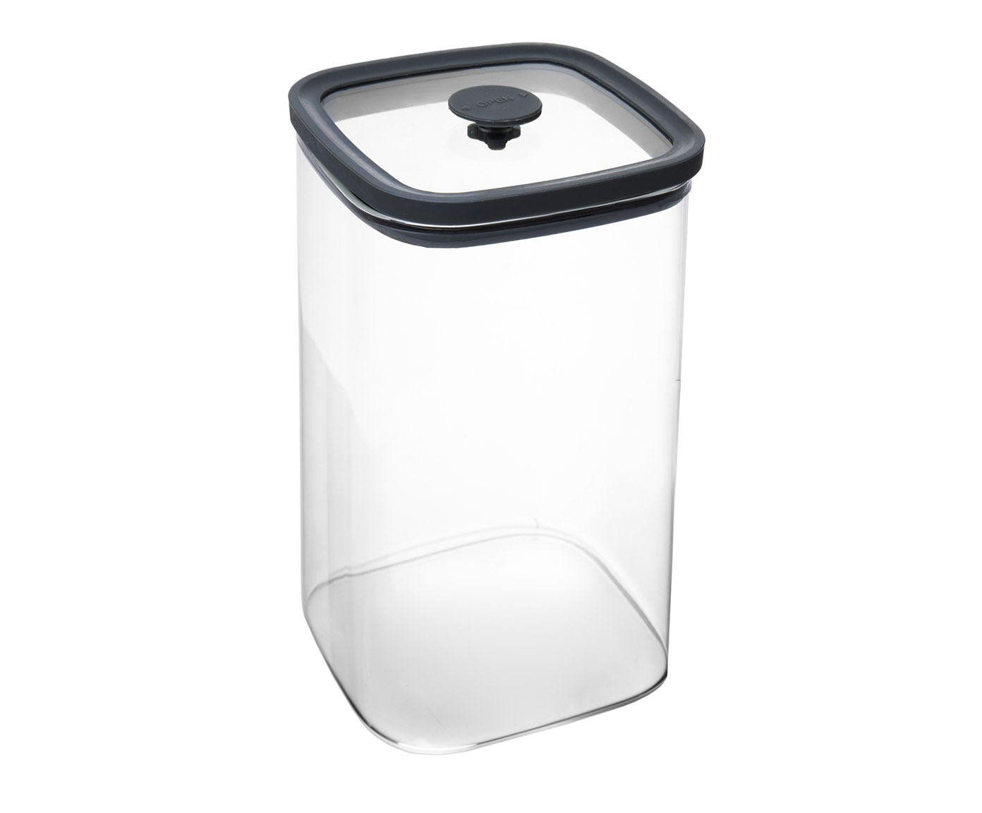Porta-mantimento Square Cinza - 1,2L image number 0