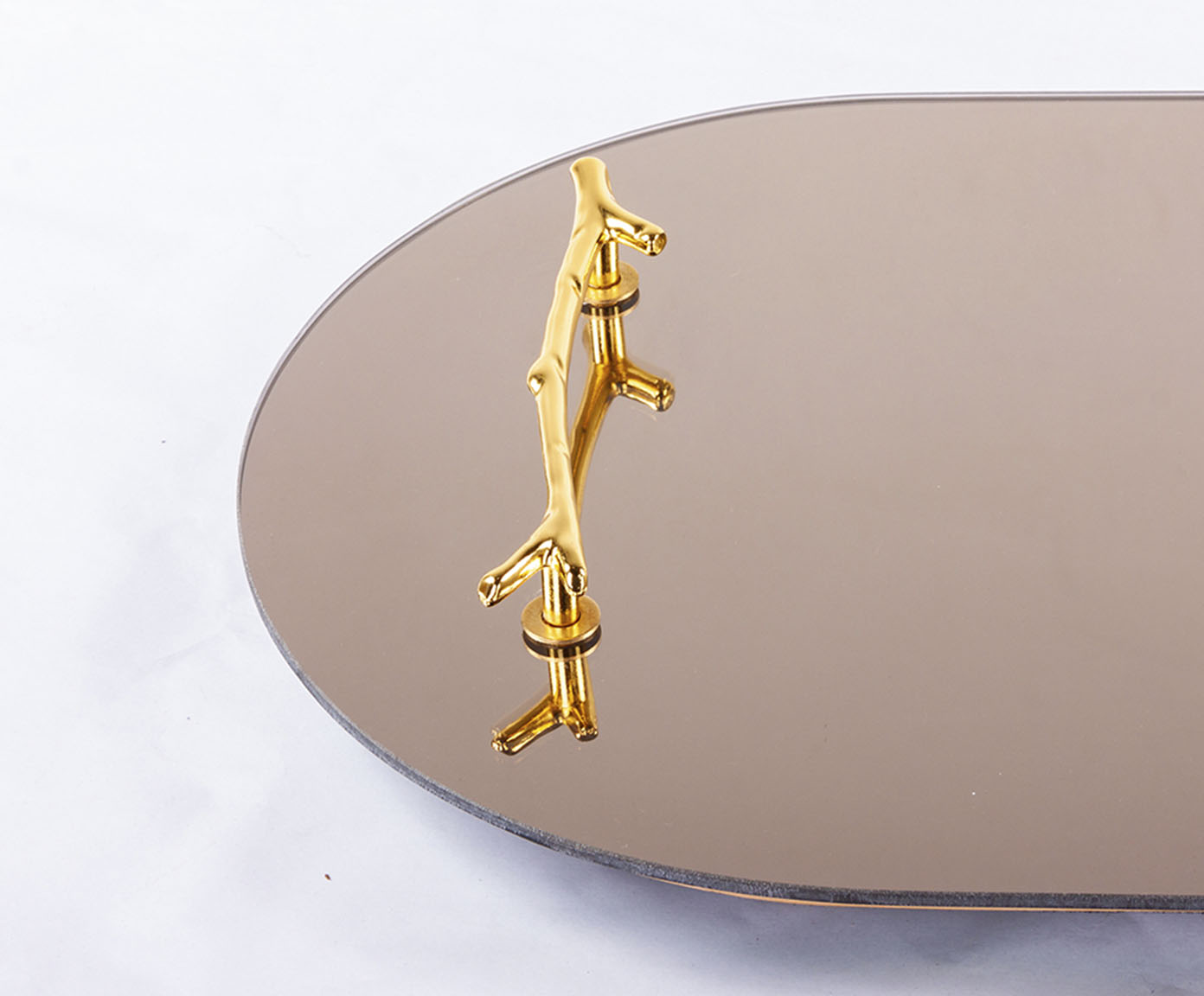 Bandeja Basic Oval Espelhada Dourado - image 1