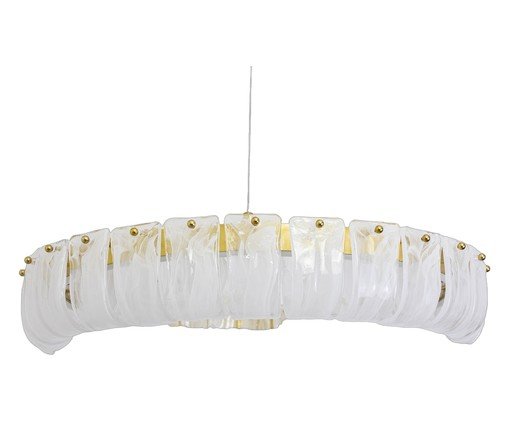 Pendente Erico Transparente e Dourado image number 0