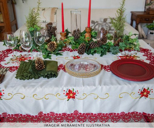 Toalha de Mesa Natal Creme image number 2