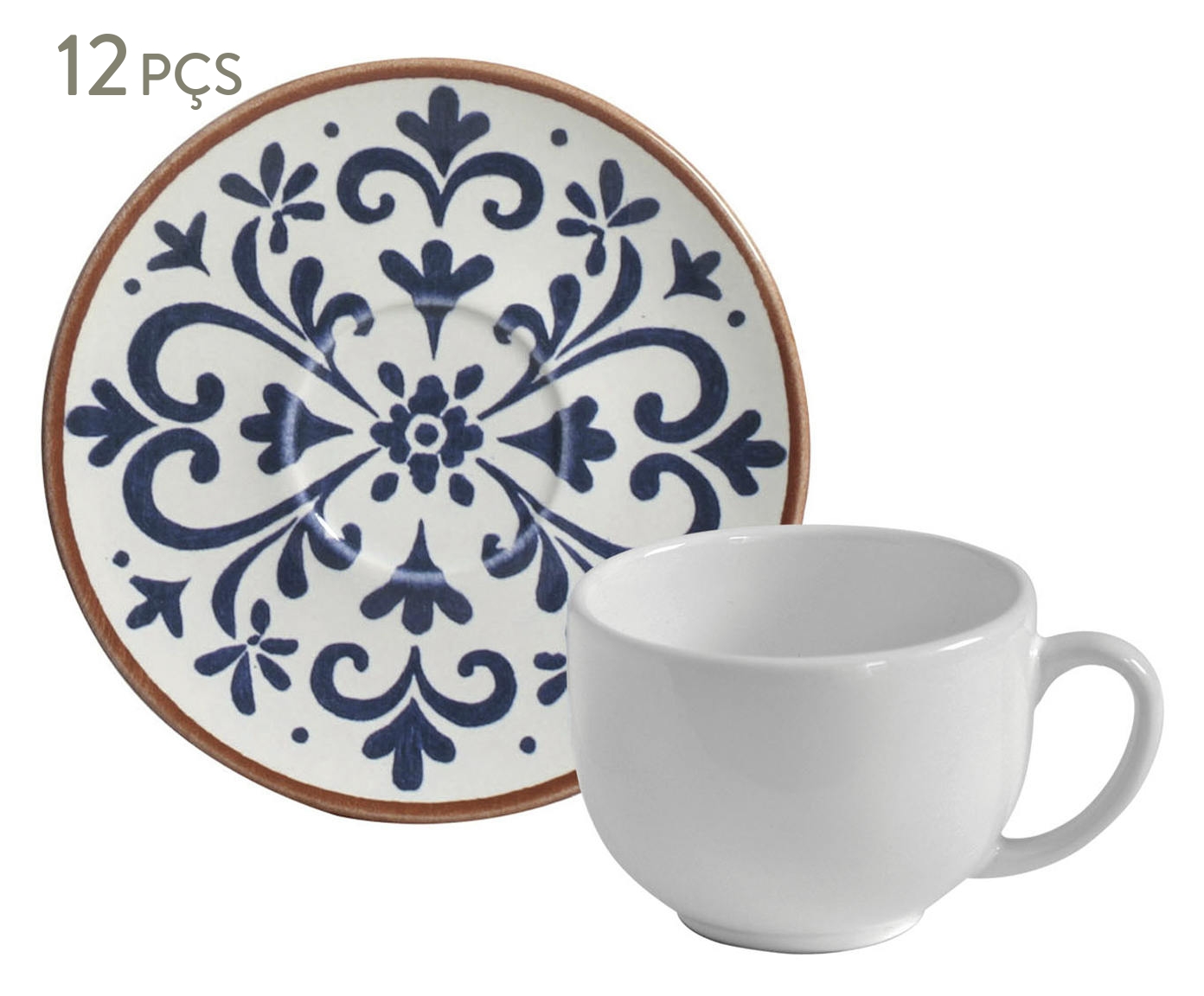 Jogo de X&iacute;caras para Ch&aacute; Coup Stoneware Coimbra Abstrato - image 0