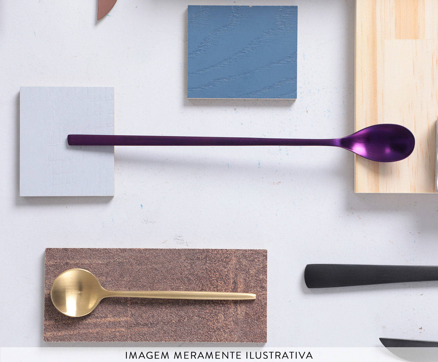 Jogo de Colheres para Drink - Roxo image number 3
