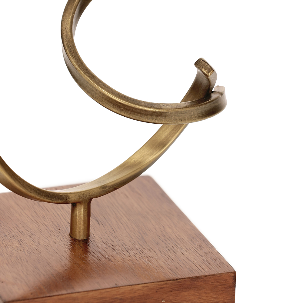 Escultura Caramib Dourado image number 2