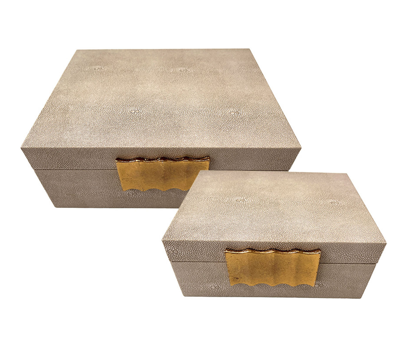 Jogo de Caixas Decorativas Faubourg Bege image number 0