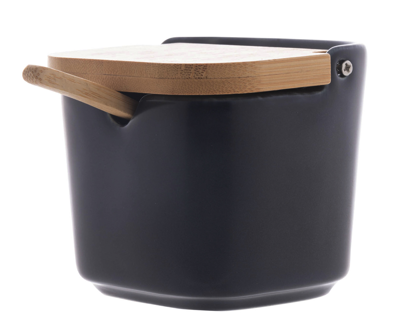 Saleiro com Tampa e Colher de Bambu Azul ll image number 4