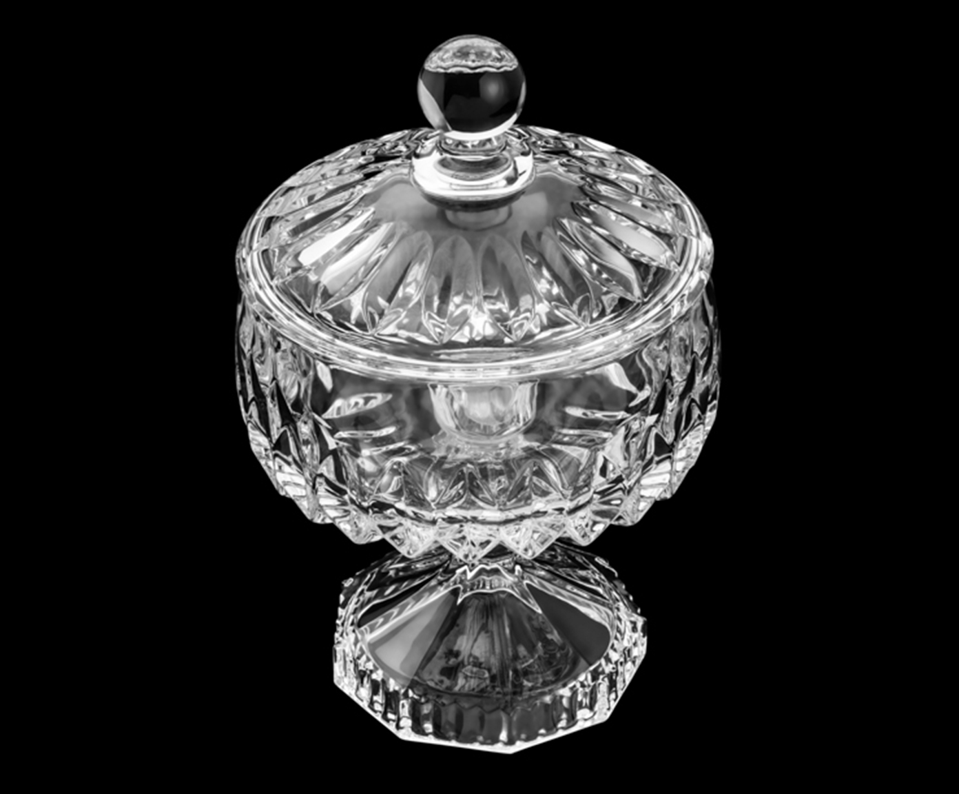 Pote Decorativo em Cristal Louise Transparente image number 3