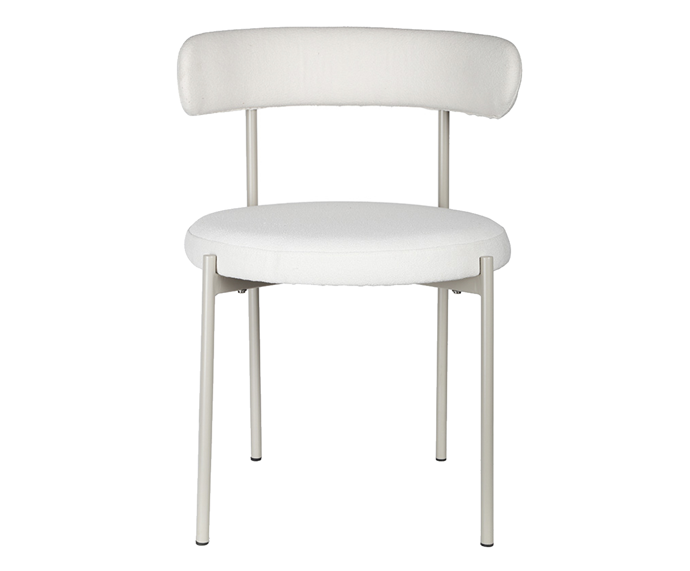 Cadeira Serena Boucle Off White Base Areia - image 0