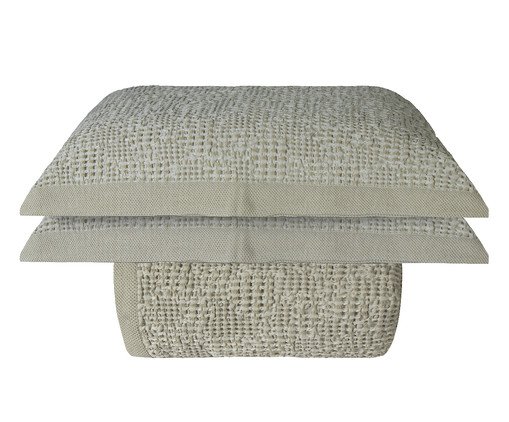 Jogo de Cobre-Leito Jacquard Linen Favo image number 0