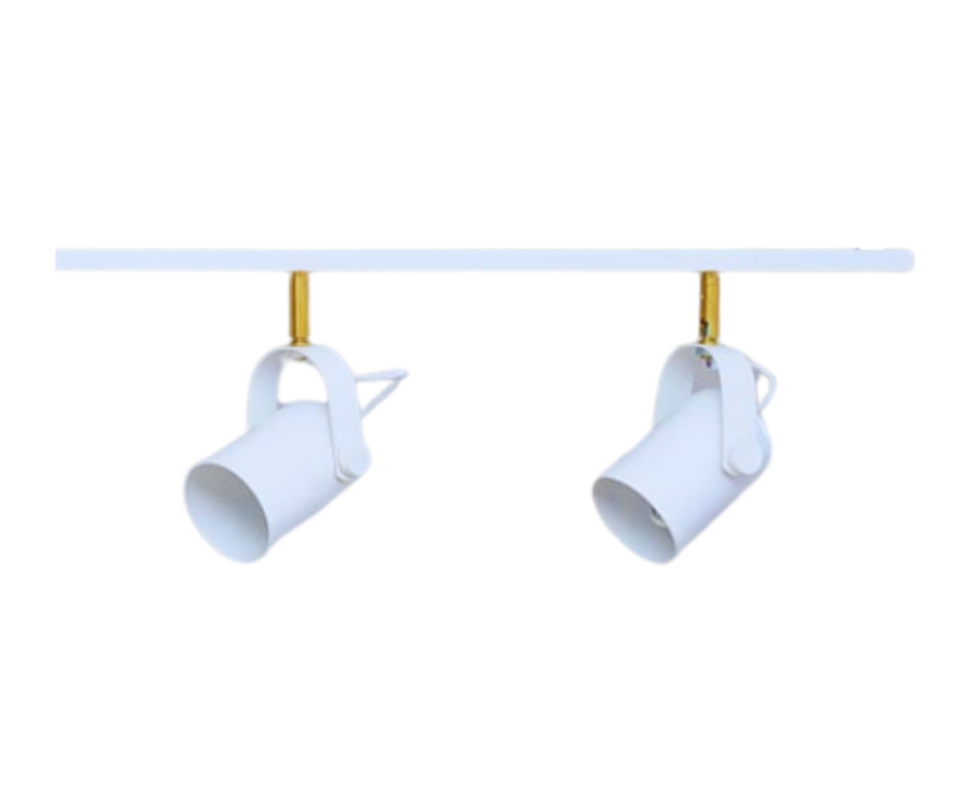 Trilho de Teto Becker com 2 Spots Branco image number 0