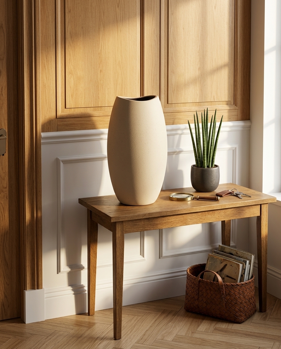Vaso Elegante Liso II Bege - image 1