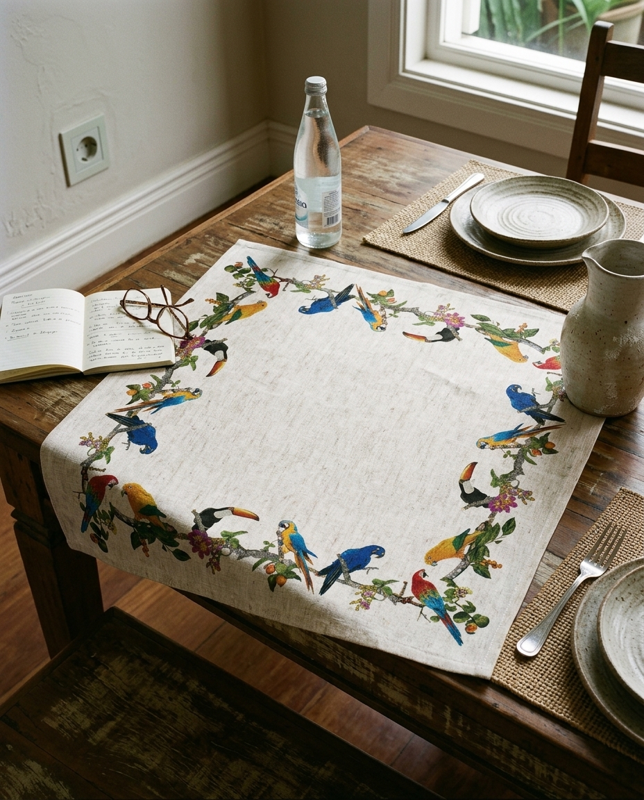 Guardanapo de Mesa em Linho Nico - Off White image number 2