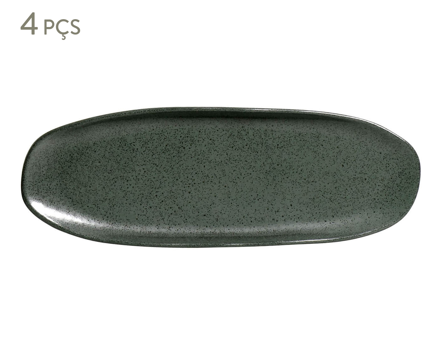 Jogo de Travessas Oval Rasa Org&acirc;nico Greenery Verde image number 0