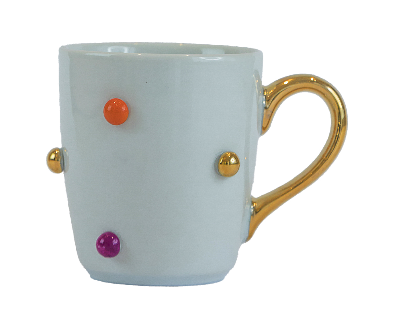Caneca com Al&ccedil;a de Dourada Colorida - image 0
