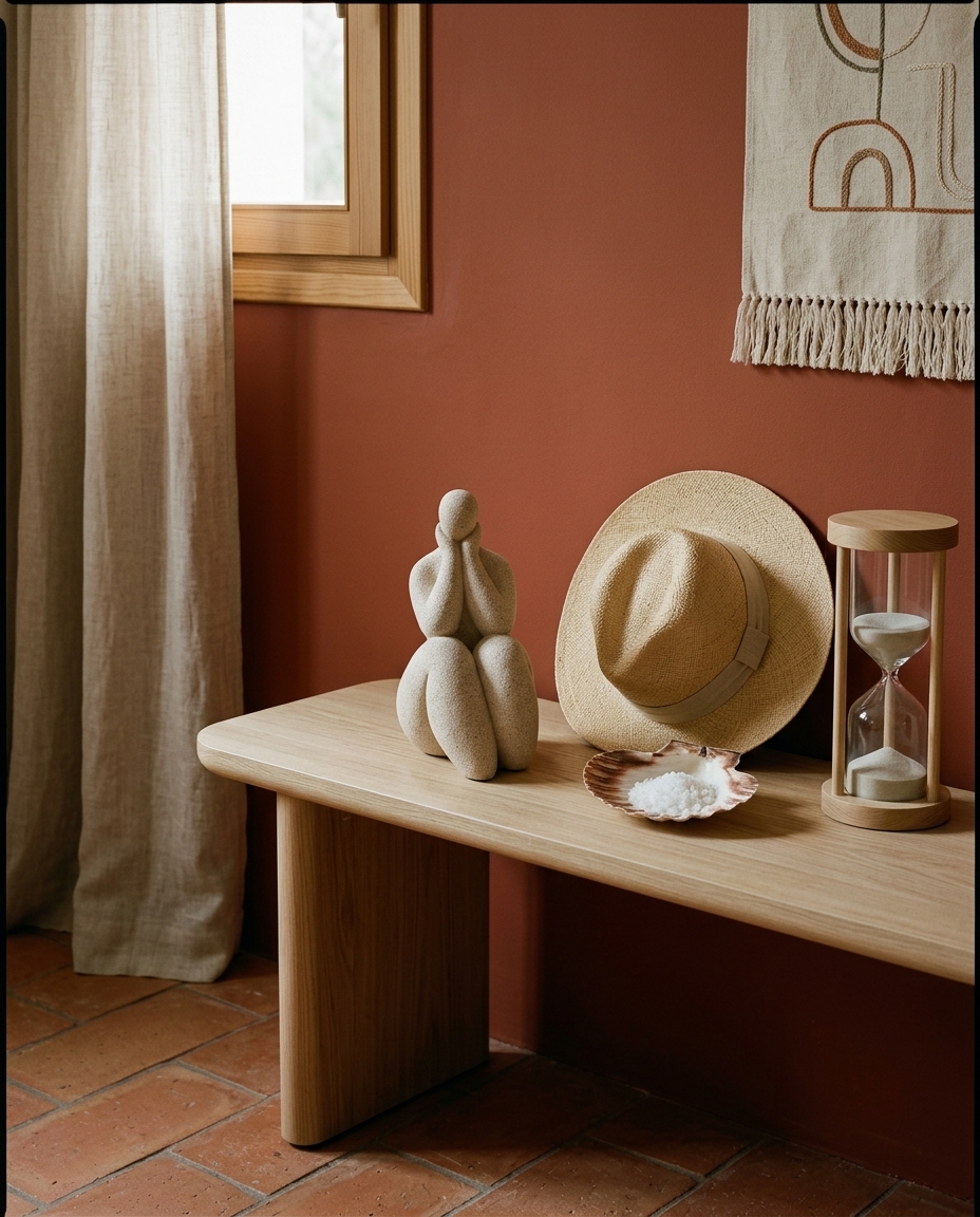 Adorno Decorativo Mulher Posing Bege image number 5