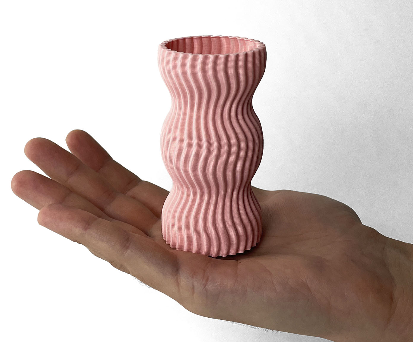 Mini Vaso Onda 3 Rosa image number 4