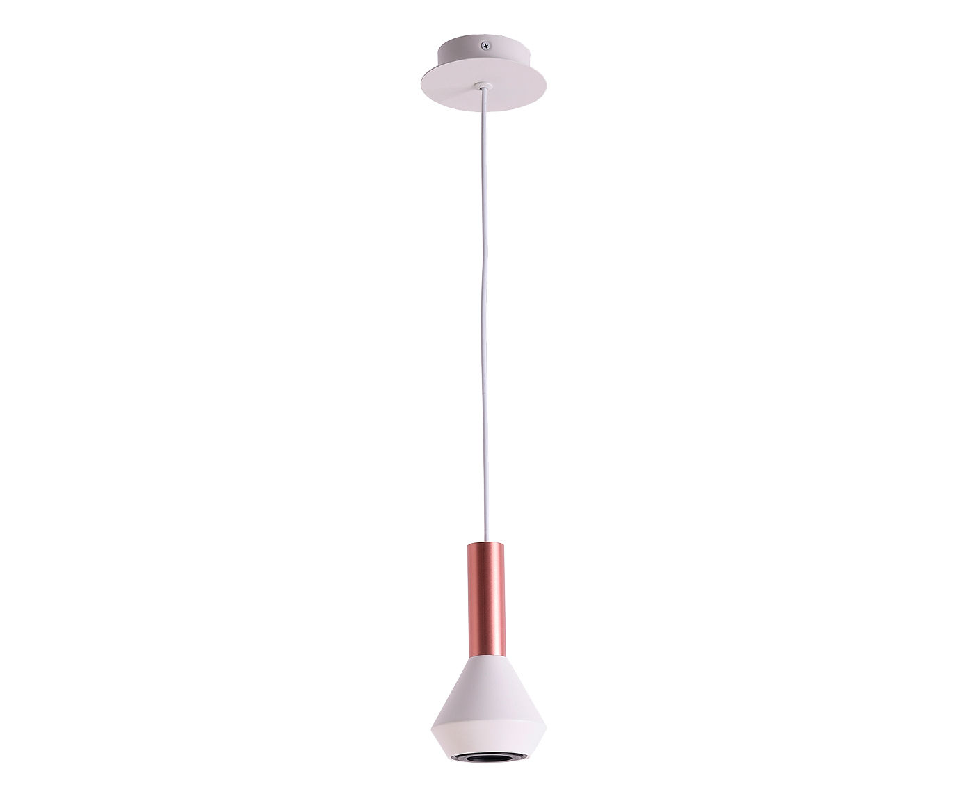Pendente Pitoco Ros&eacute; Gold White I image number 0