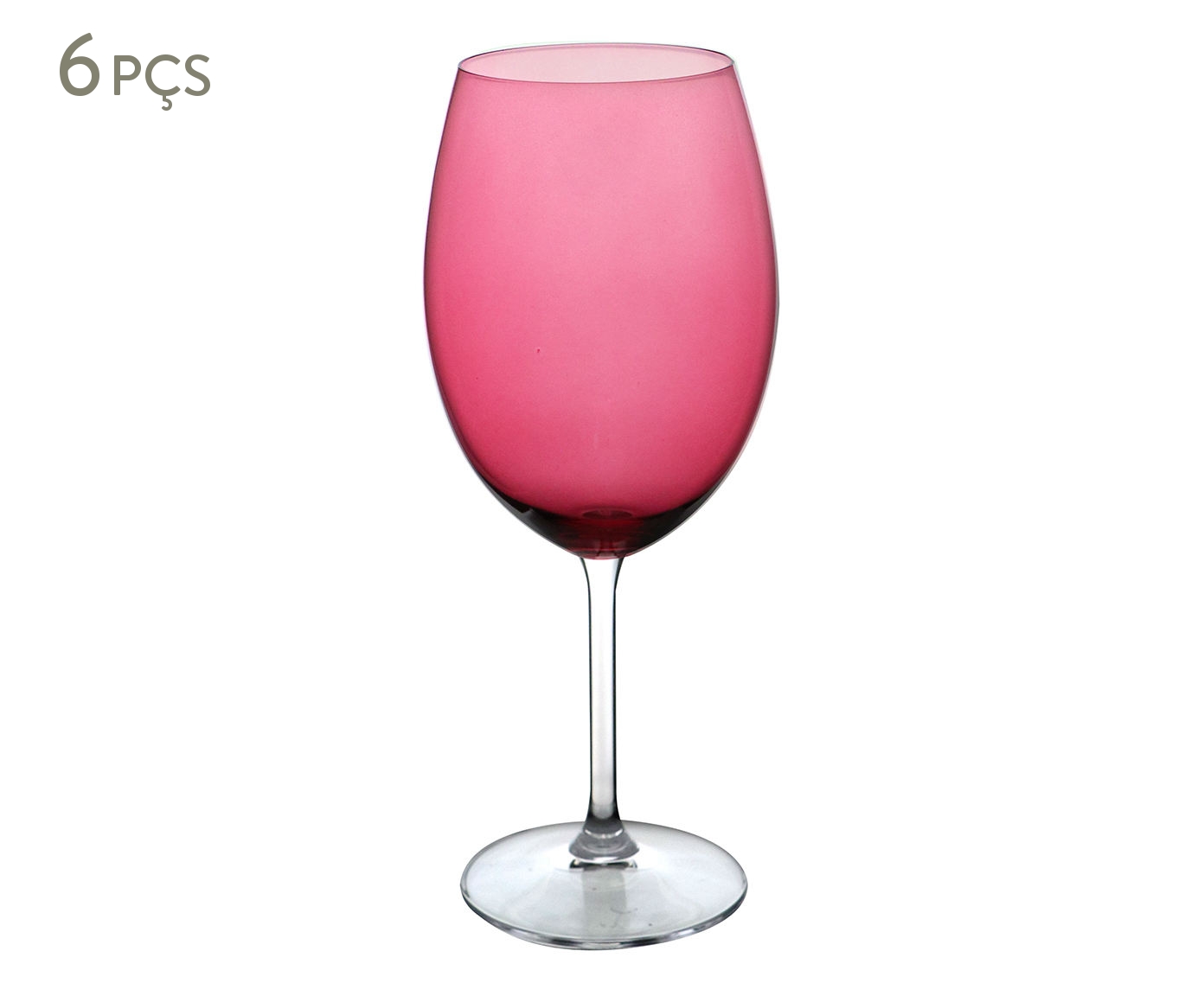 Jogo de Ta&ccedil;as para Vinho em Cristal Ecol&oacute;gico Gastro Rosa image number 0