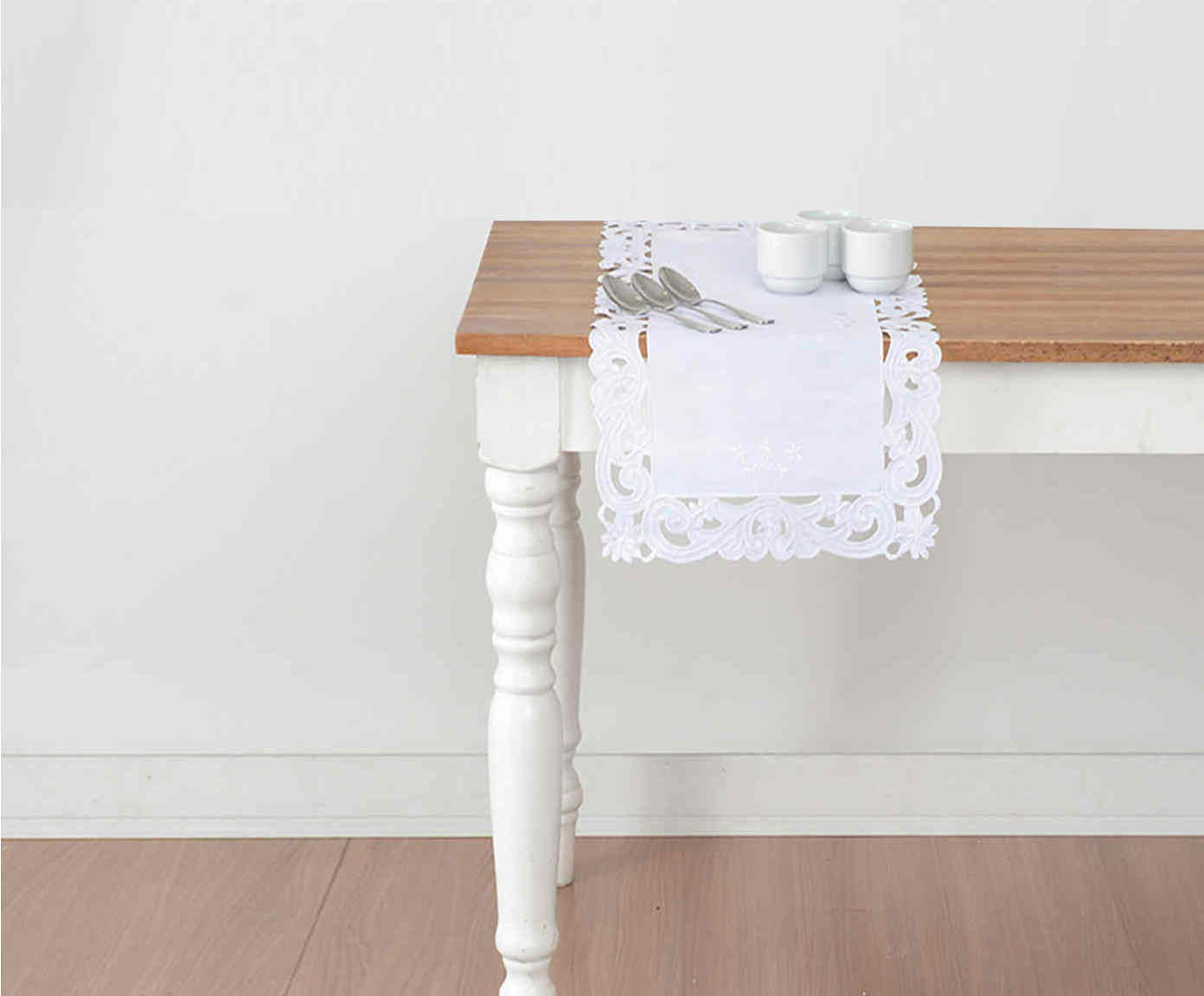 Caminho de Mesa Figg - Branco - image 0