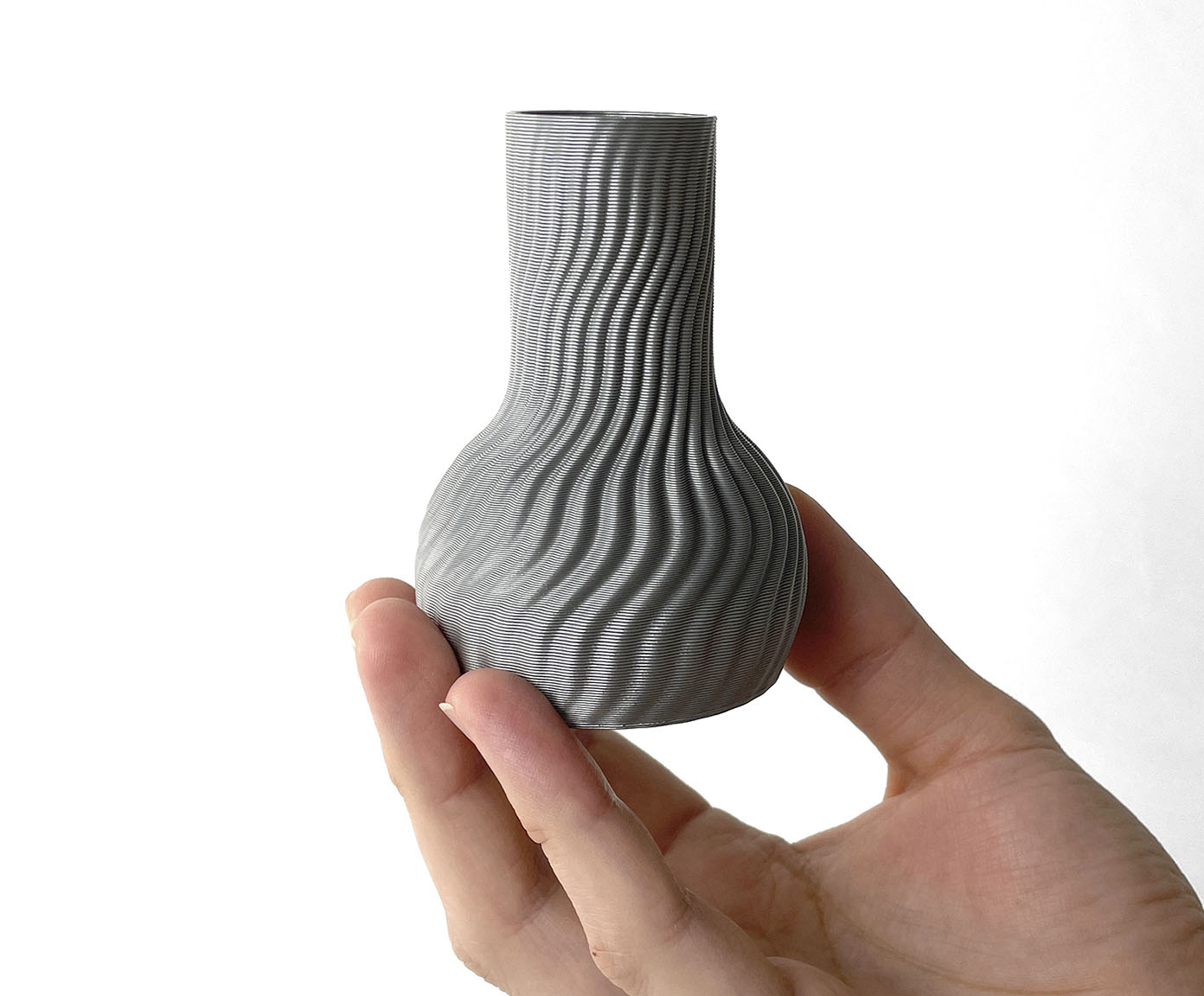 Mini Vaso Onda 2 Cinza image number 3