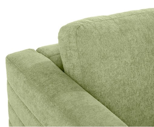 Sof&aacute; Gom em Boucle aveludado - Verde image number 4
