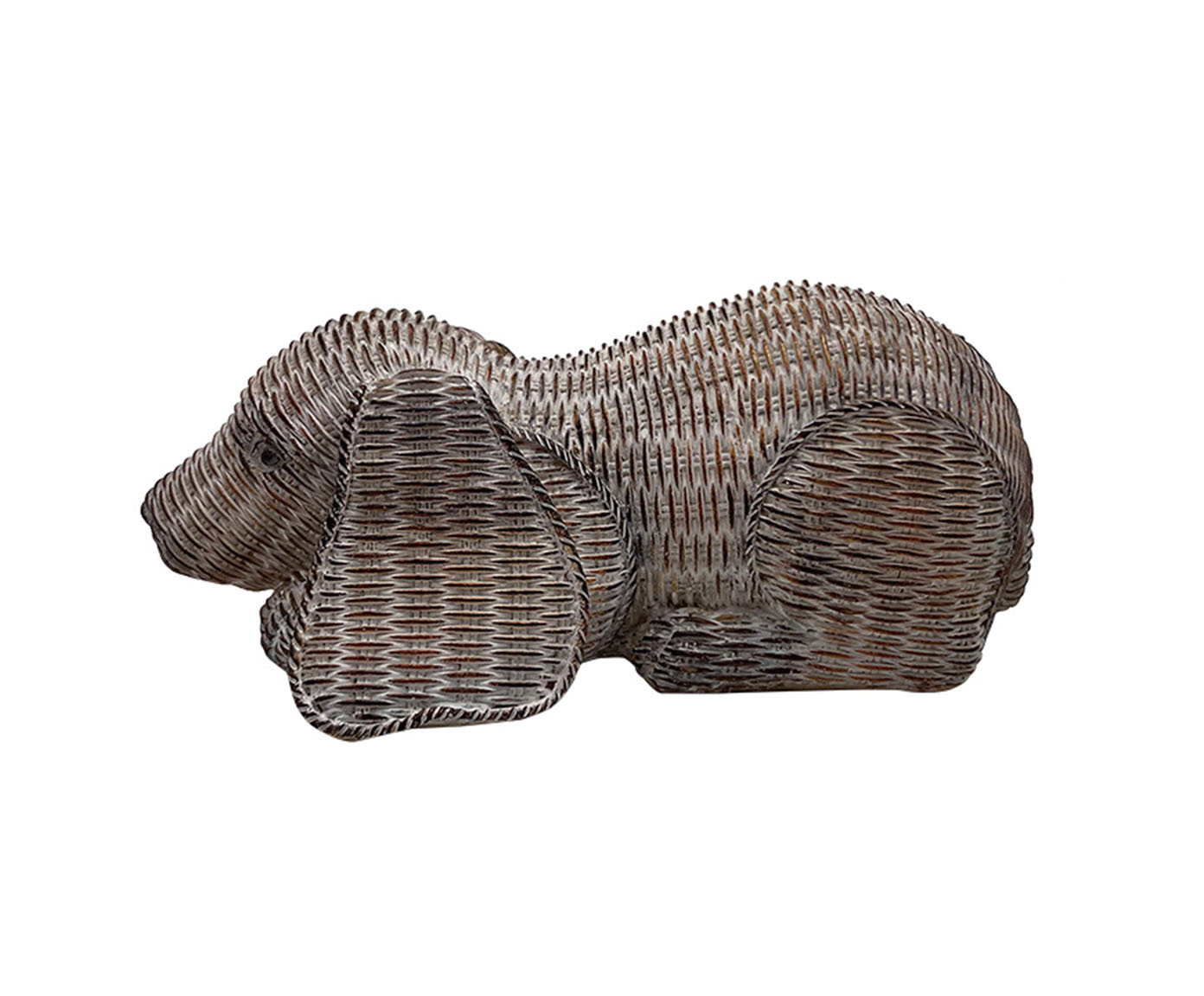 Cachorro Decorativo Canin Marrrom e Branco image number 0