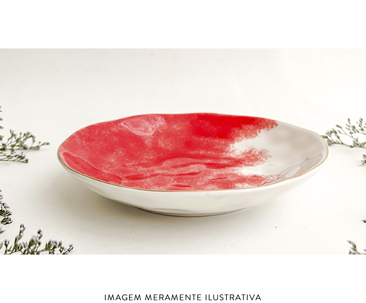 Centro de Mesa Fundo Dual Vermelho image number 2