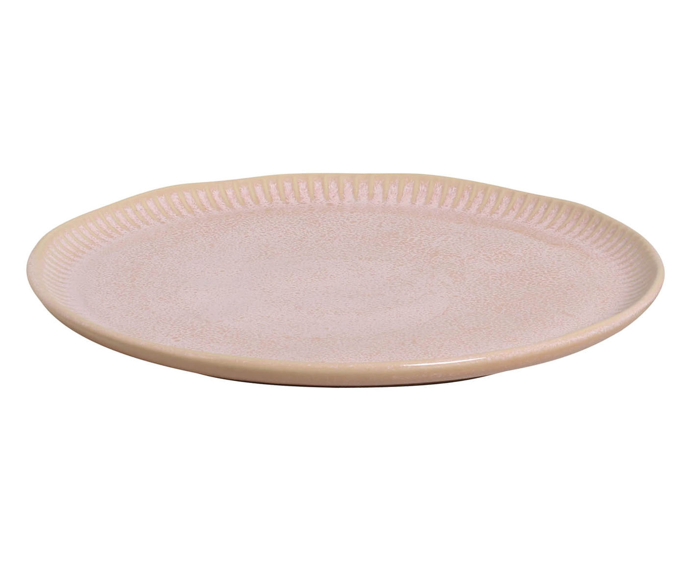Jogo de Pratos Raso Linhas Litchi Rosa image number 1