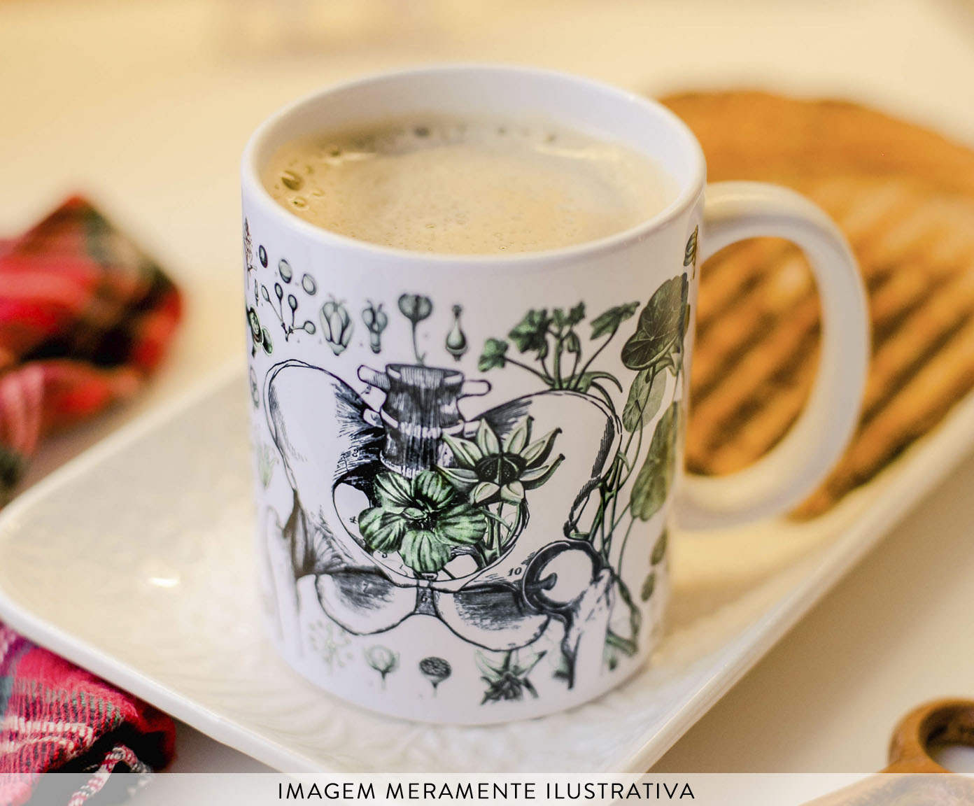 Caneca Botanical Branca image number 1