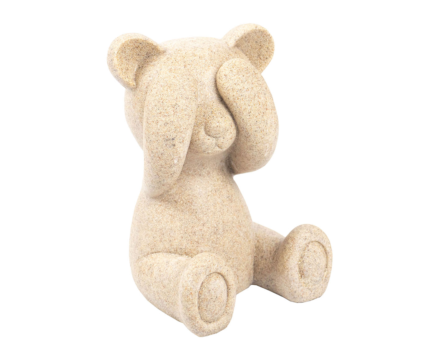 Escultura em Resina Urso Olhos Bege I image number 0
