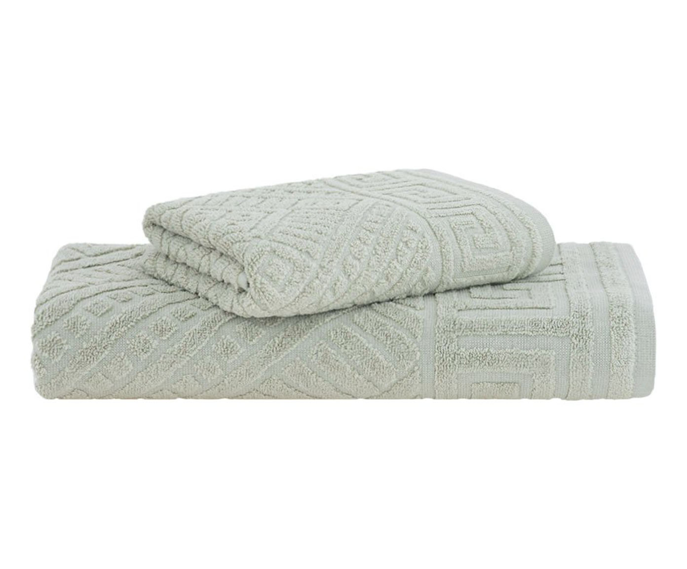 Jogo de Toalha de Banho Olimpo Extra Soft com Cinta Verde - image 0