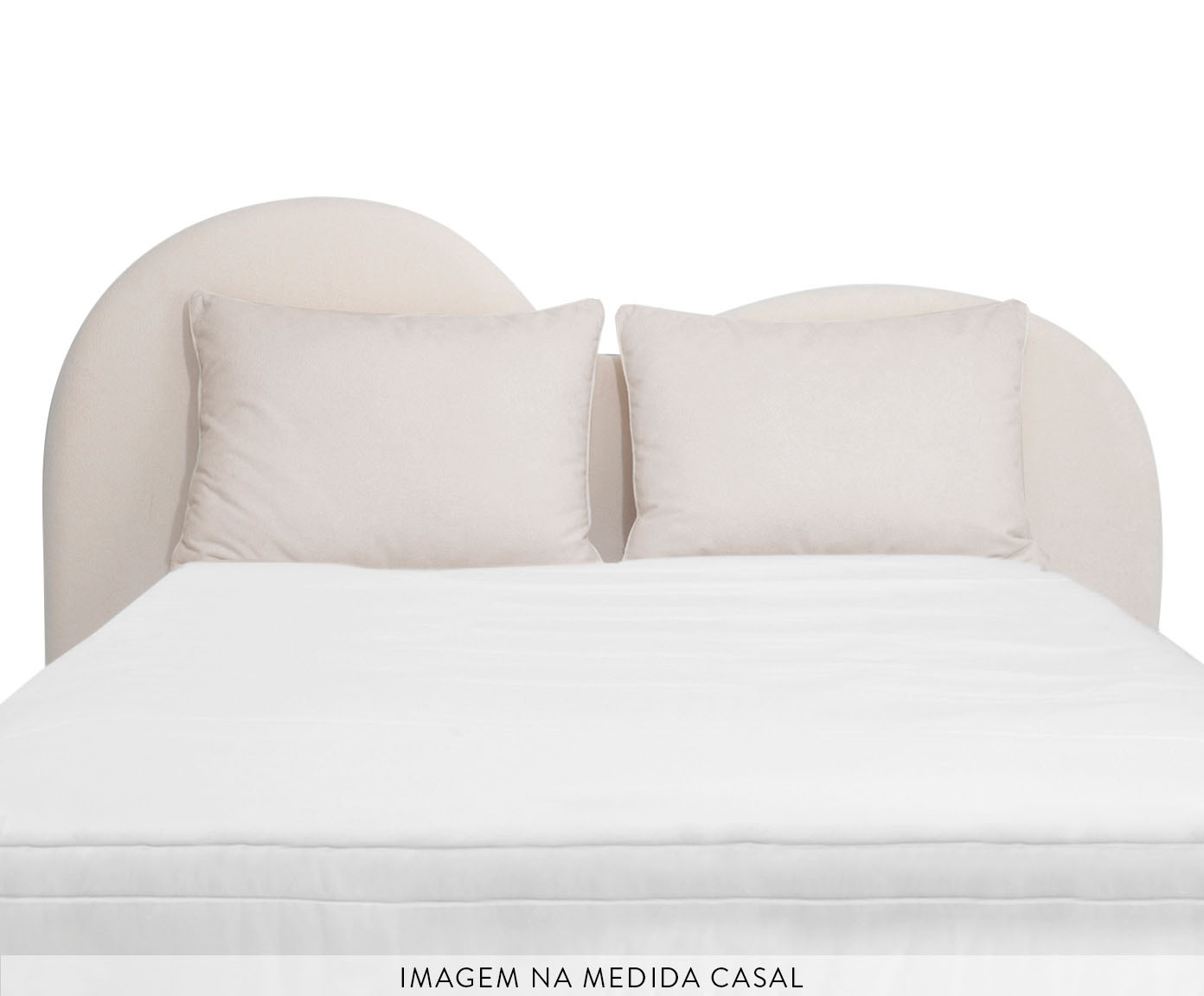 Cabeceira Com Almofad&atilde;o Pillow Em Boucle Hill OffWhite - image 0