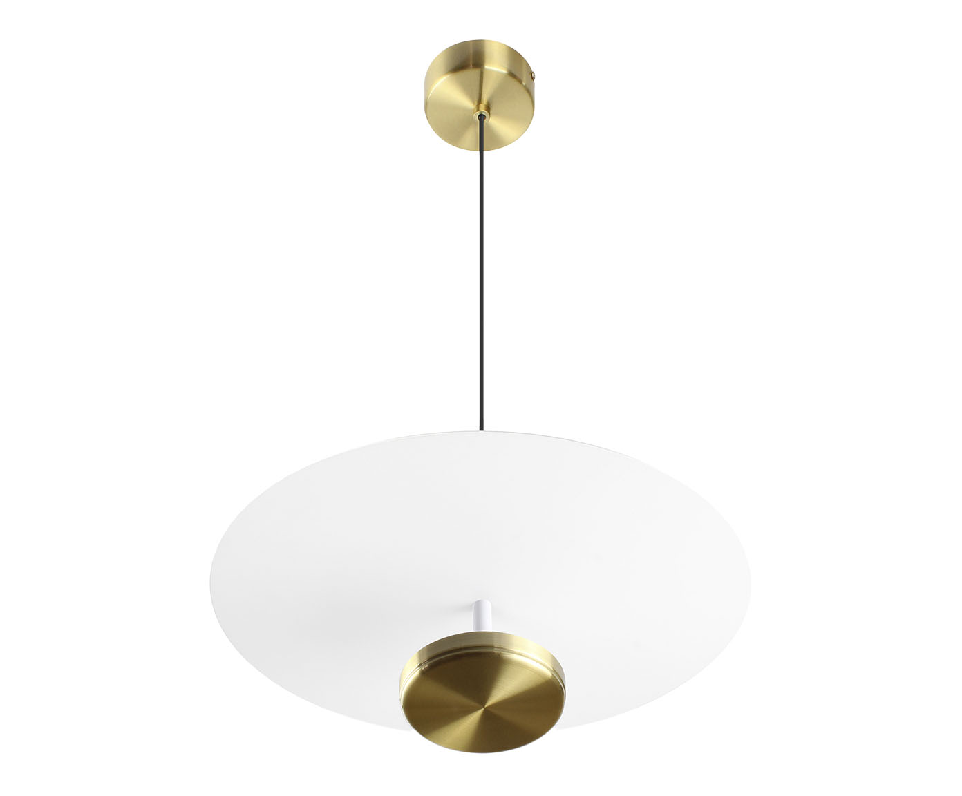 Pendente Led Slice Dourado Escovado Bivolt - image 0
