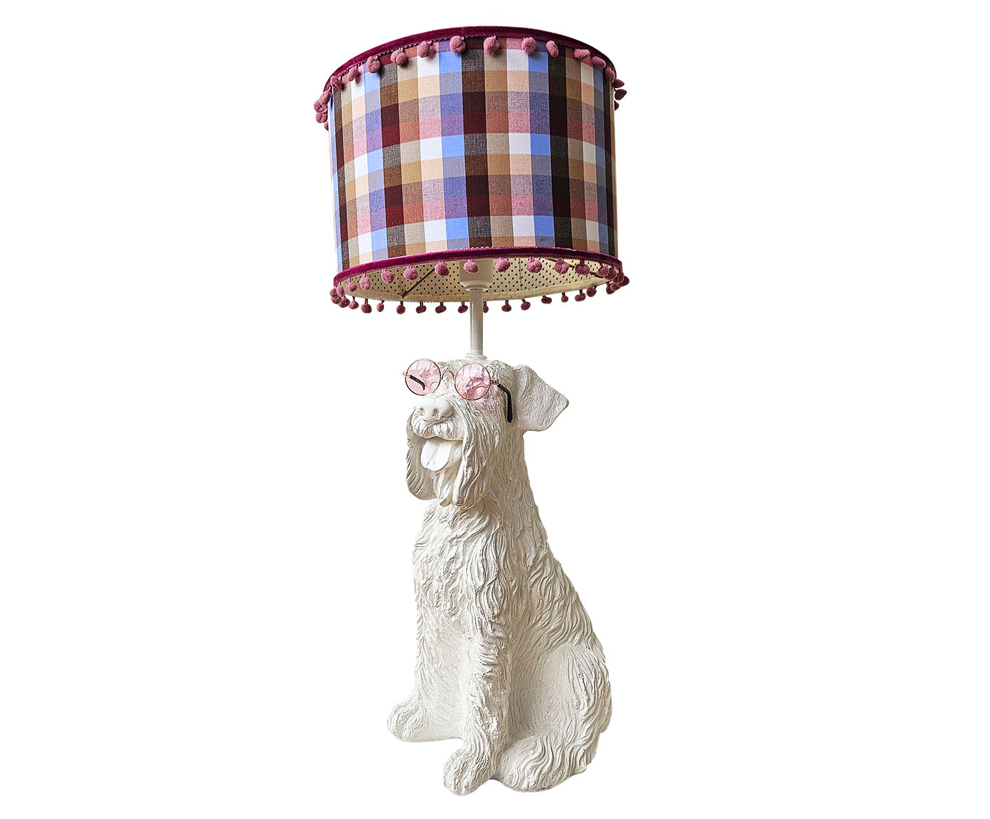 Base Lumin&aacute;ria Cachorro Schnauzer Gabrielo Branco image number 2