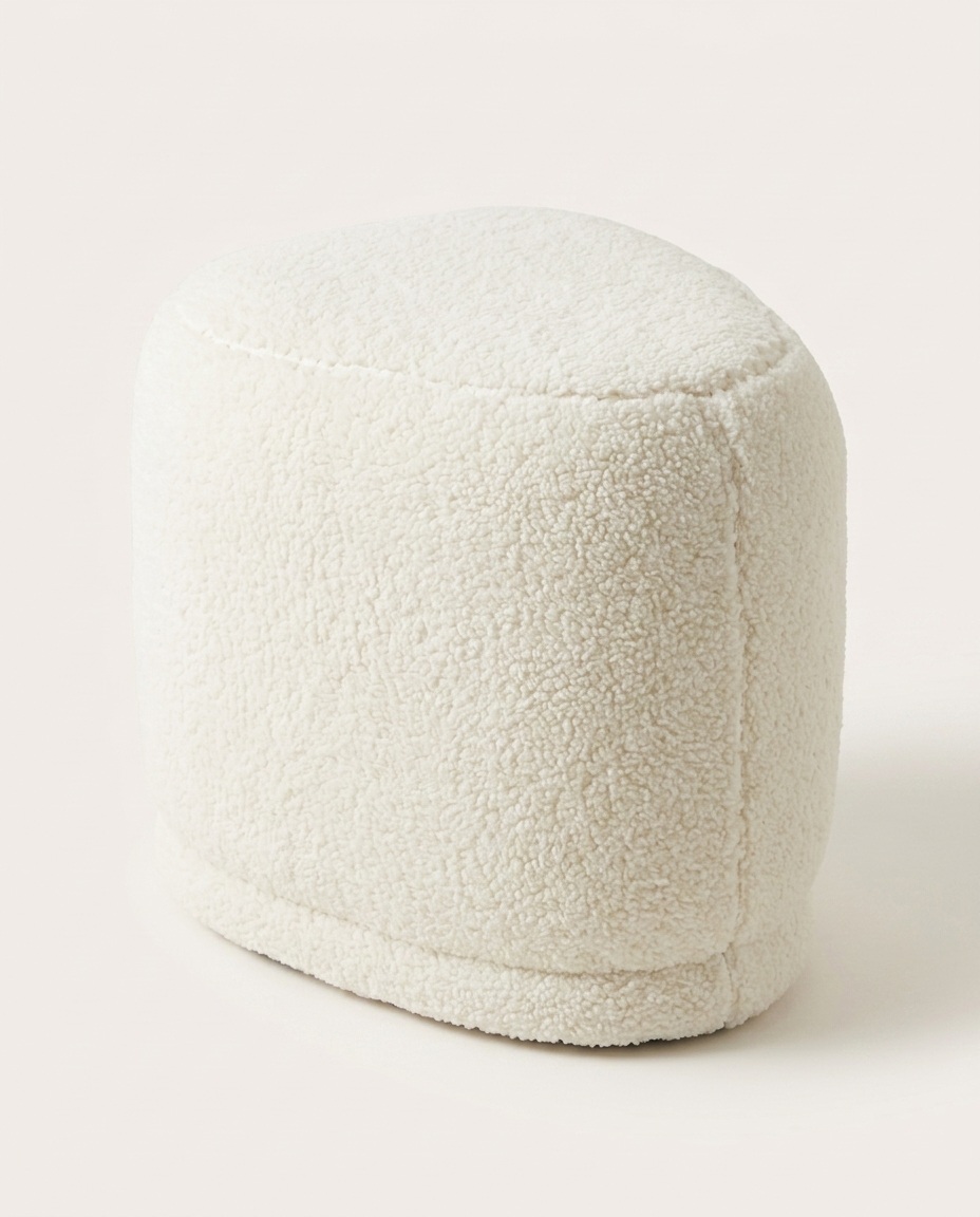 Puff Petit em Boucle Longo Off-White image number 4