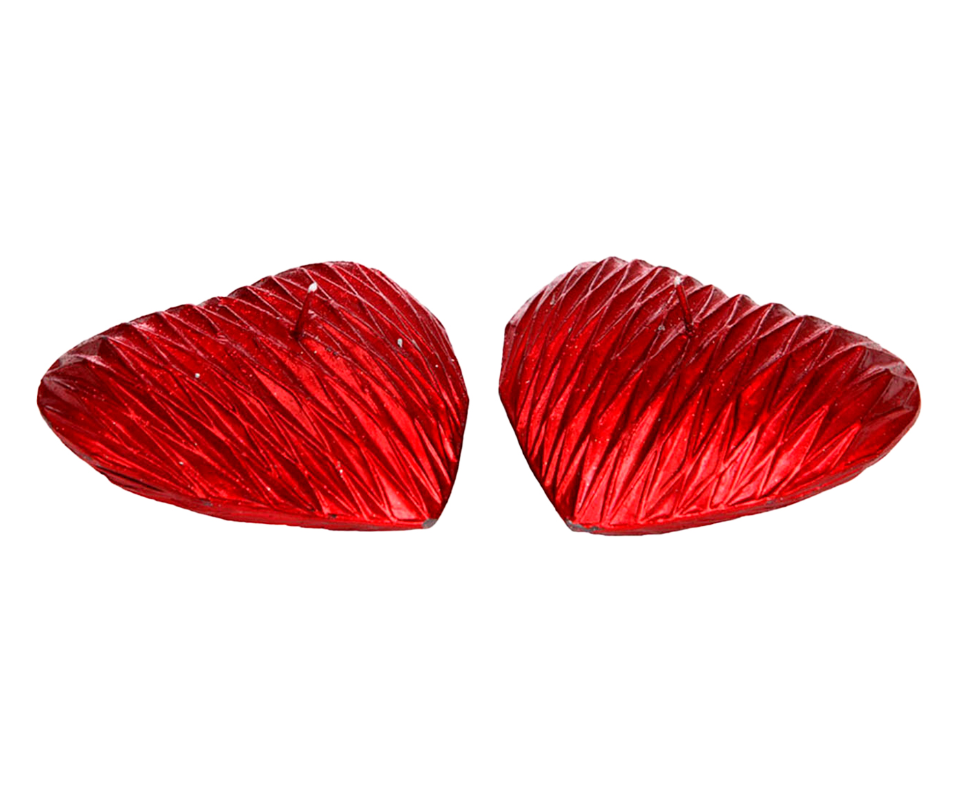 Dupla De Velas Cora&ccedil;&atilde;o Vermelho image number 0