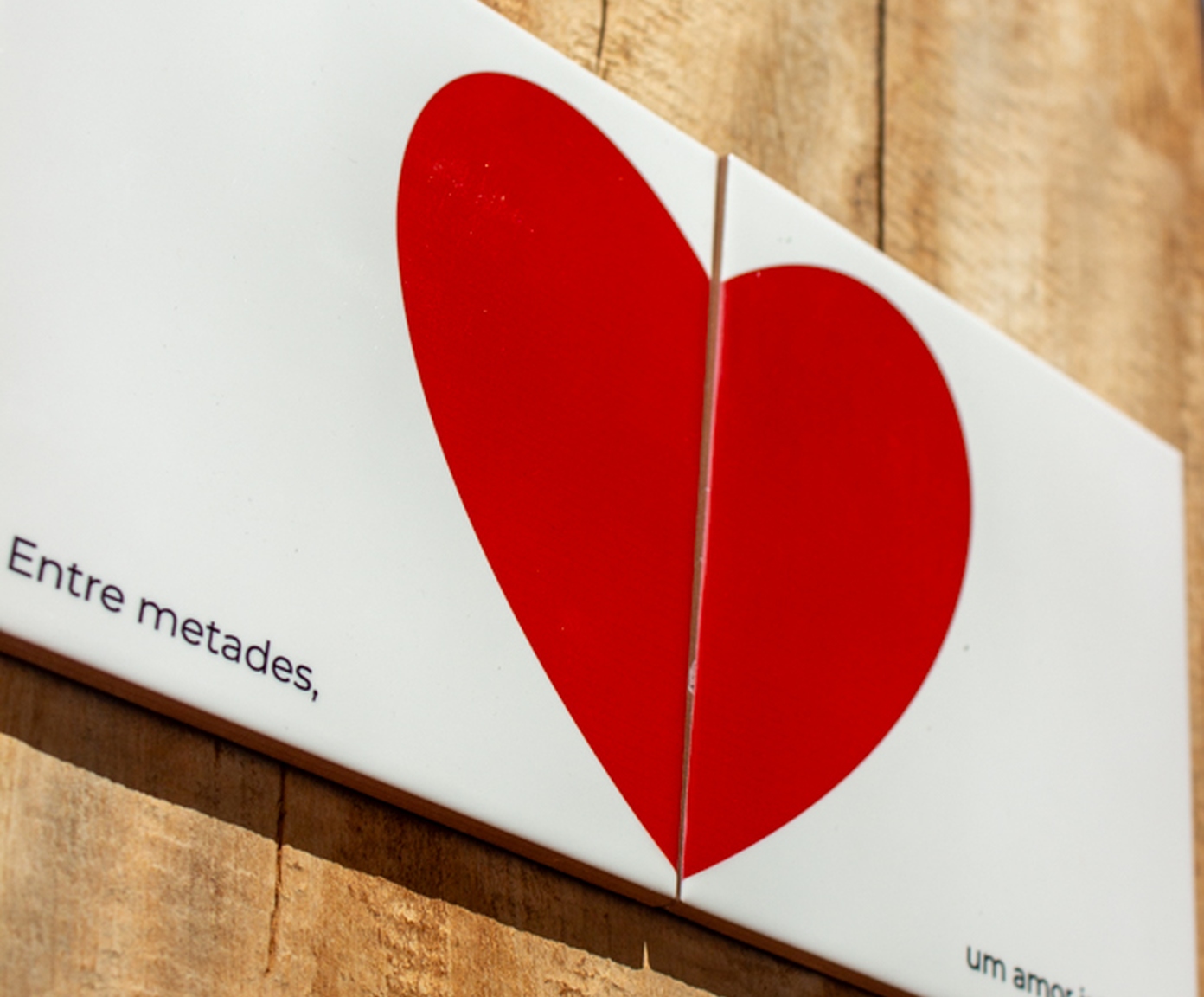 Jogo de Azulejos"Entre Metades Um Amor Inteiro" image number 2