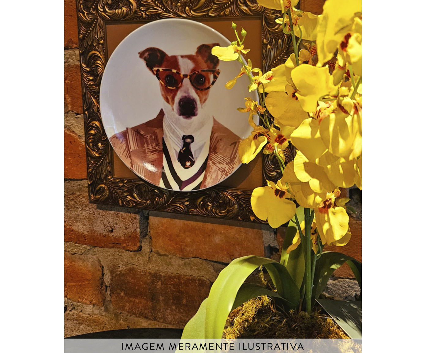 Prato de Porcelana Jack Russel Joaquim Fashion - image 1