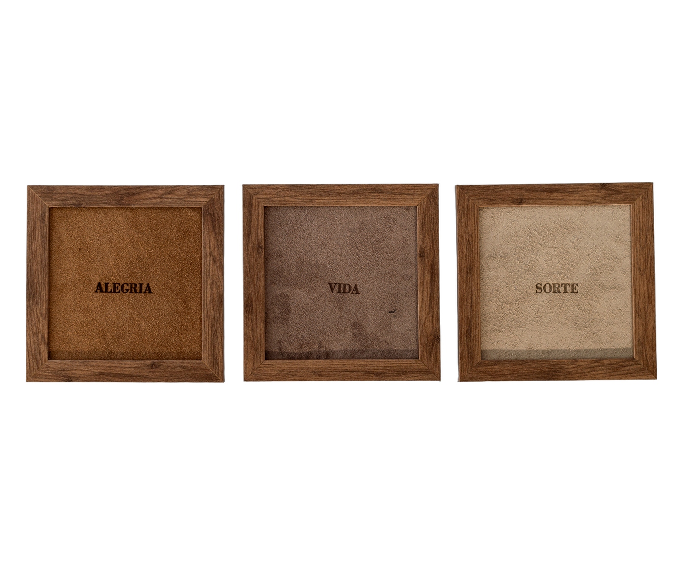 Jogo de Quadros Trio "Alegria, Vida e Sorte" - image 0