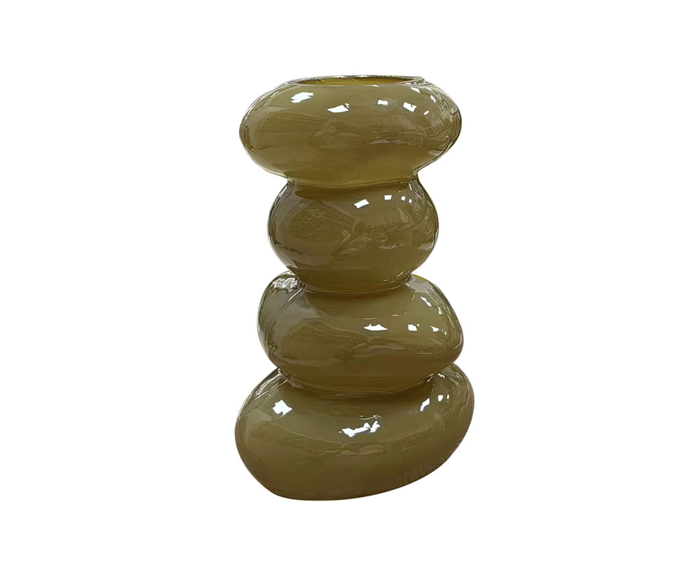 Vaso Decorativo Glom&eacute;rat Bege image number 0