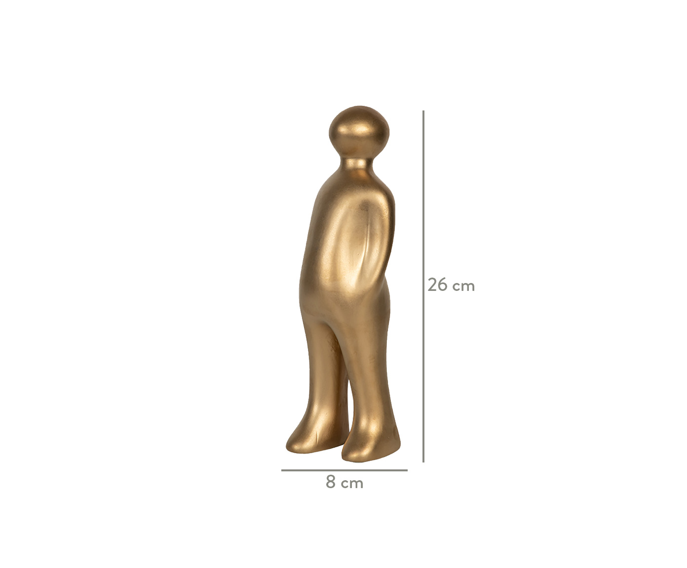 Adorno em Cer&acirc;mica Alisson - Dourado image number 2
