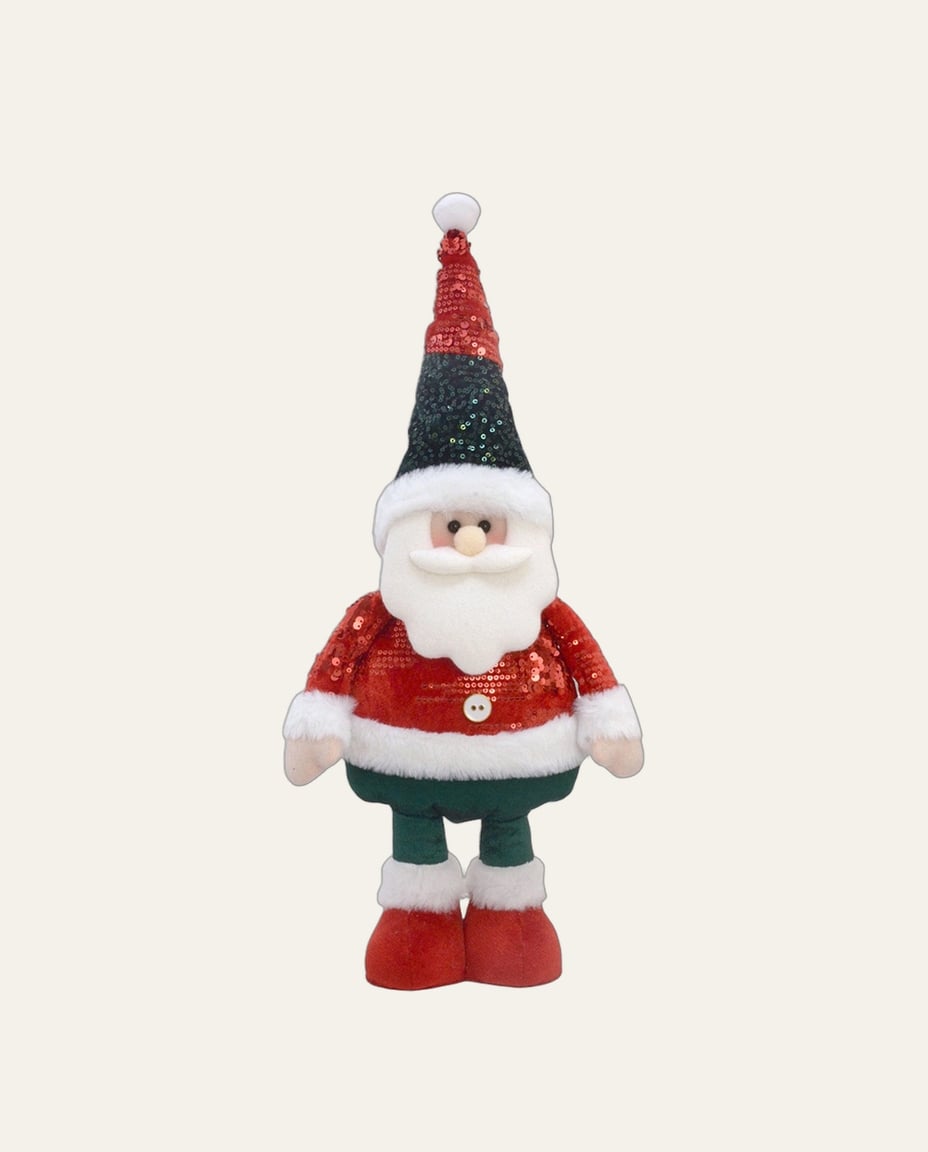 Papai Noel Decorativo em P&eacute; Caso Vermelho - image 0