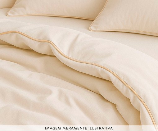 Duvet Colorlife Liso com Vivo Percal 200 Fios Off-White image number 2