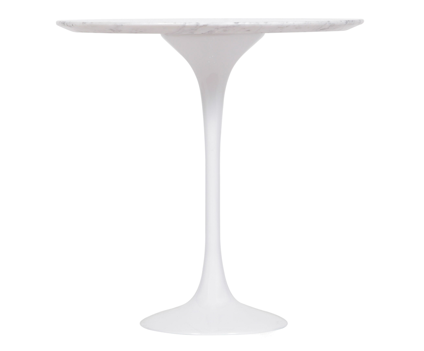 Mesa Saarinen Lateral Carrara Base Branca image number 1