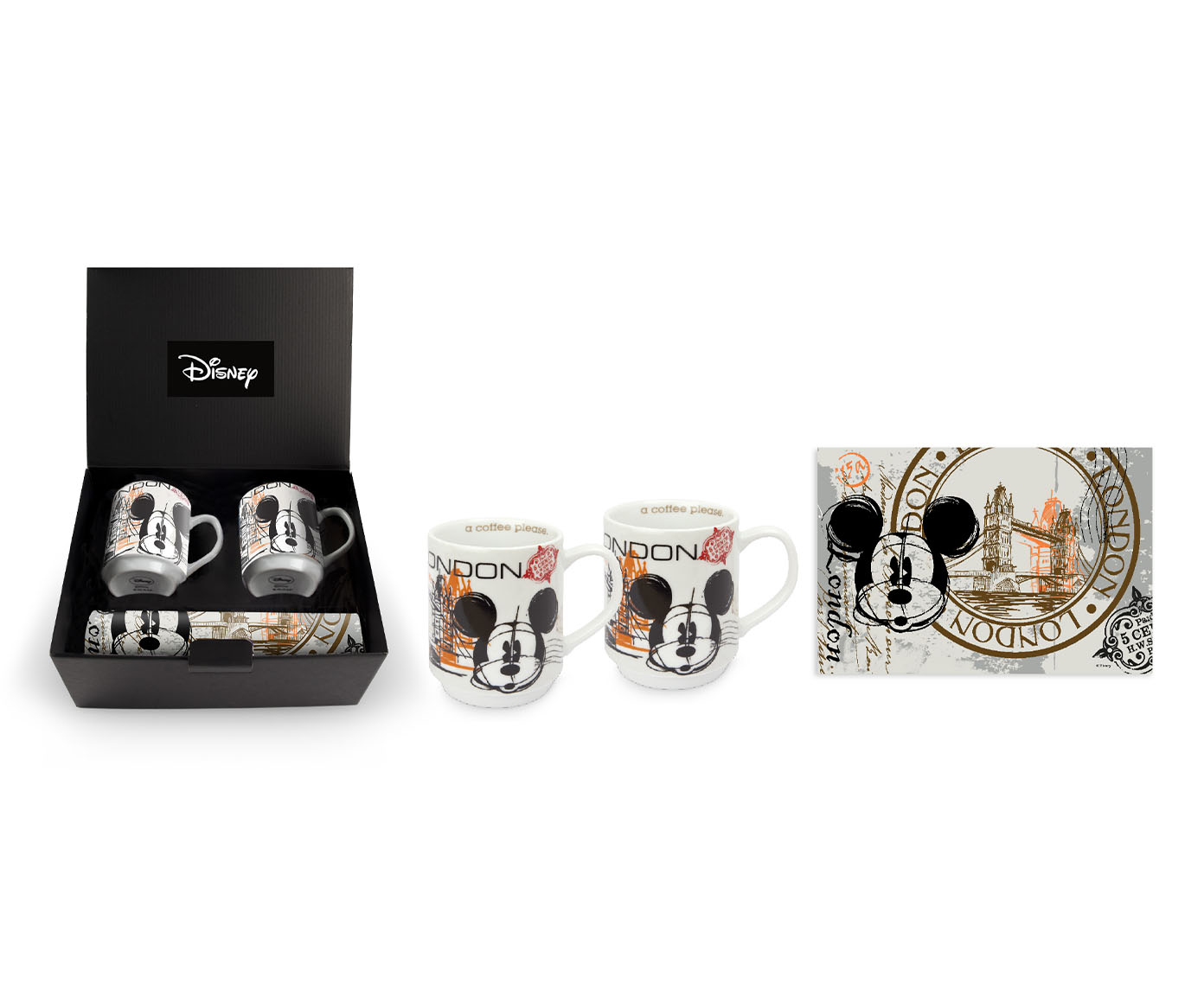 Jogo de Mugs e Lugares Americanos London image number 2