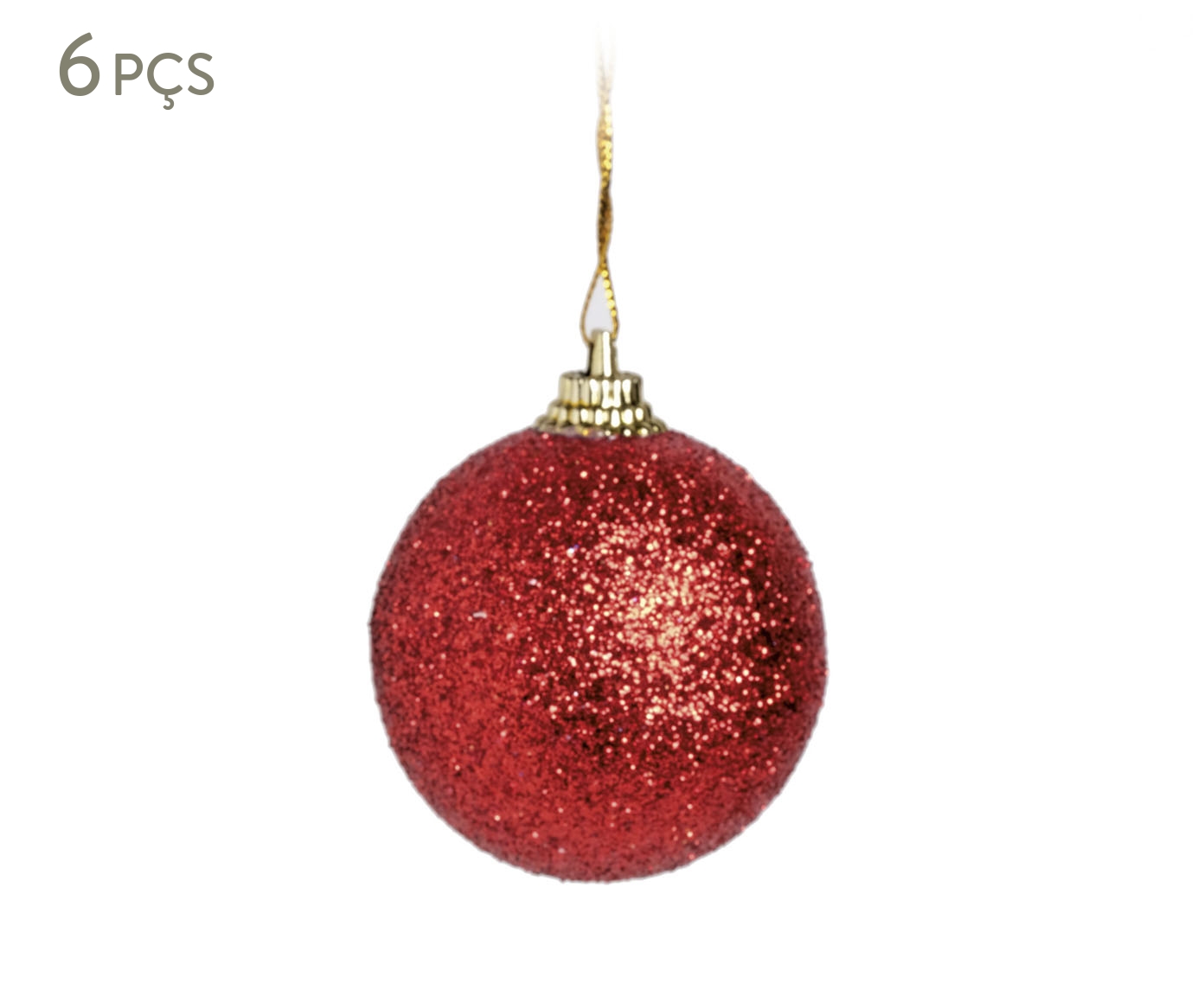 Jogo de Bolas Glitter - Vermelho image number 0